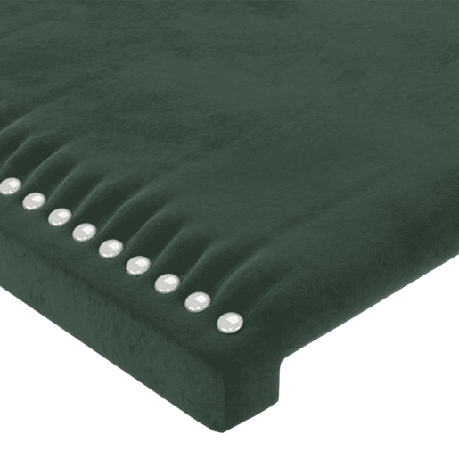 vidaXL Cabeceira de cama c abas veludo 203x23x7888cm verde-escuro vidaXL Cabeceira de cama c abas veludo 203x23x7888cm verde-escuro