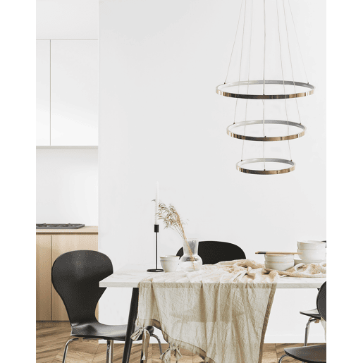 Candeeiro LED suspenso ATREK Metal Rosa-dourado