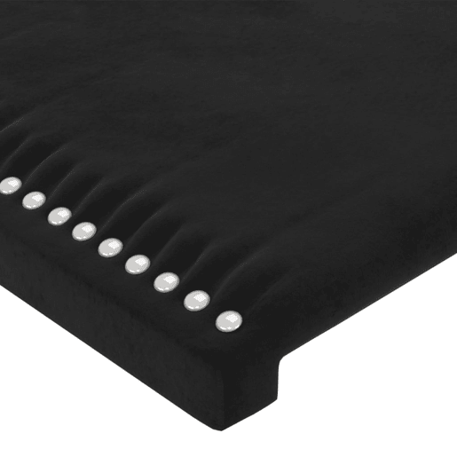 vidaXL Cabeceira de cama c abas veludo 183x23x7888 cm preto vidaXL Cabeceira de cama c abas veludo 183x23x7888 cm preto