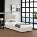 Cama tapizada Juva con somier abatible 212x98 Cama tapizada Juva con somier abatible 212x98 Beige