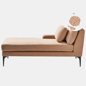 Beliani Chaise longue à direita Bouclé EWRON