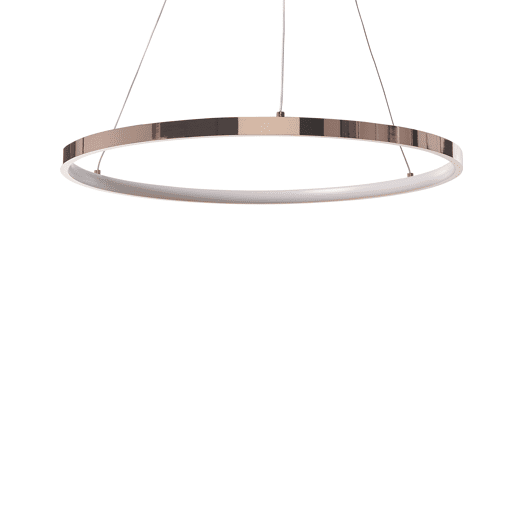 Candeeiro LED suspenso JORDAN Metal Rosa-dourado
