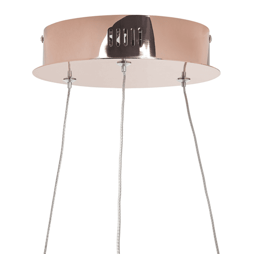 Candeeiro LED suspenso JORDAN Metal Rosa-dourado