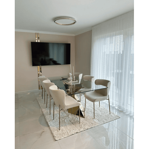 Candeeiro de teto LED TAPING Metal Dourado