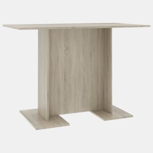 vidaXL Mesa de jantar 110x60x75 cm derivados madeira carvalho sonoma
