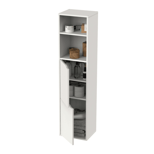 Pacote de móveis de banheiro Thames Modern em carvalho dourado e branco (com pia de cerâmica)