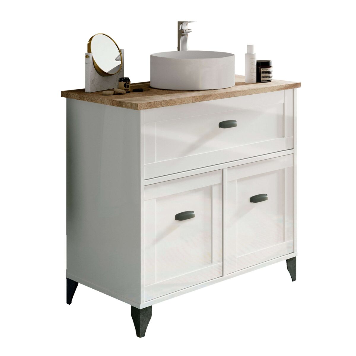 Mueble Baño Siena con Lavabo y Columna Alta