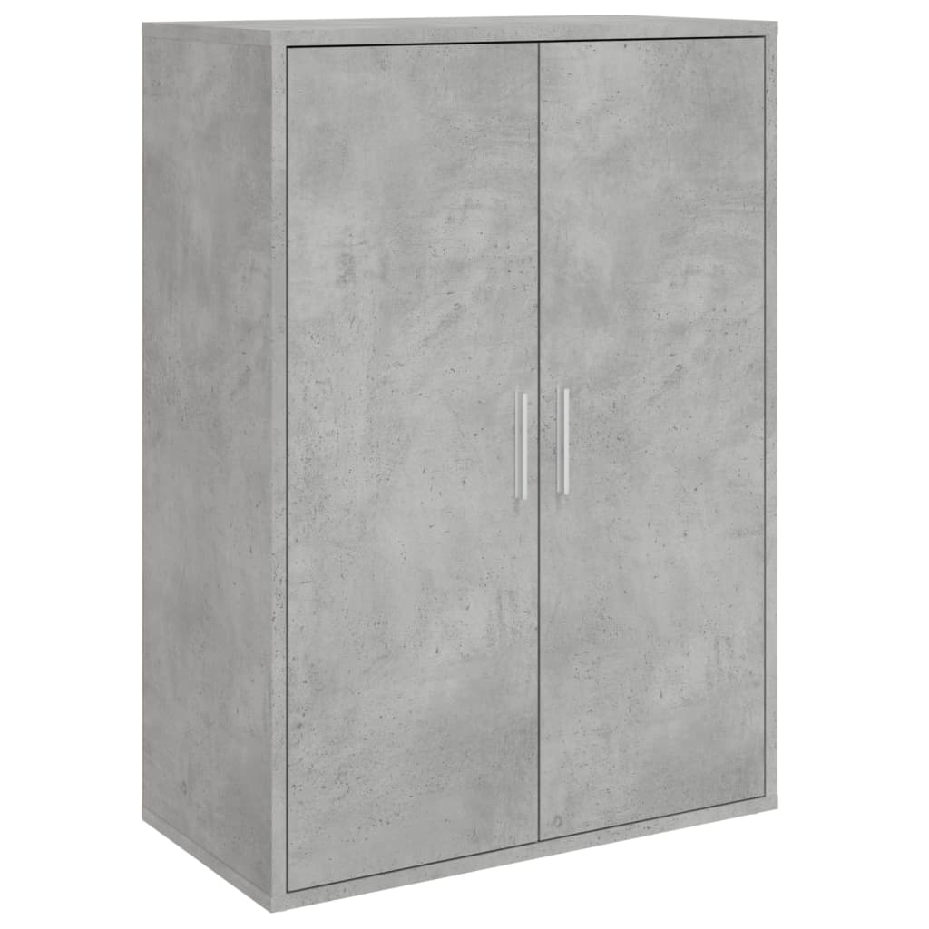 Vidaxl aparador de madera de ingeniería gris hormigón 60x31x84 cm