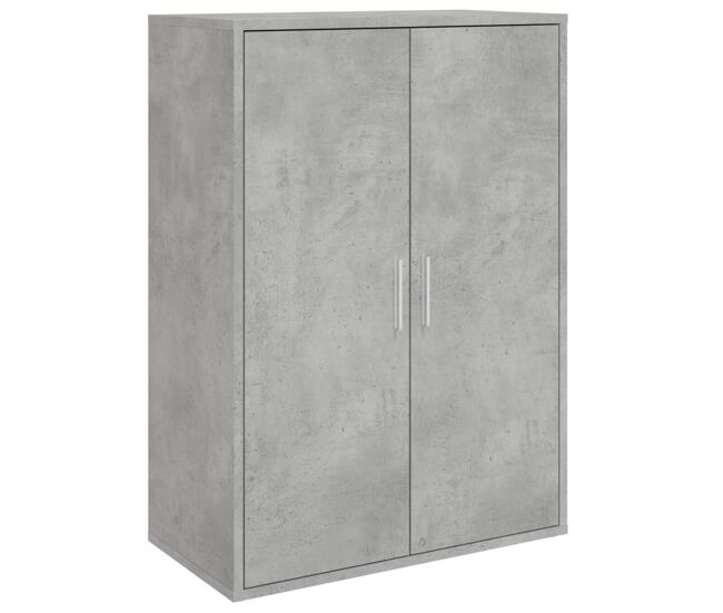 Vidaxl aparador de madera de ingeniería gris hormigón 60x31x84 cm