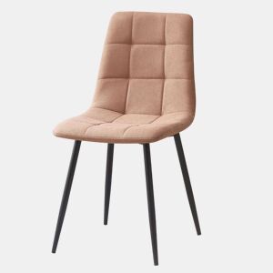 Pacote com 2 cadeiras de jantar estilo contemporâneo Portland em marrom 43x88x48 cm