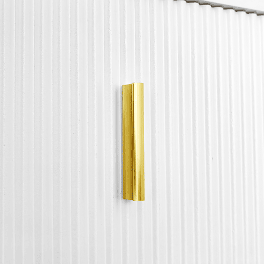 Aparador moderno - 2 portas com prateleiras reguláveis e 2 gavetas - Branco
