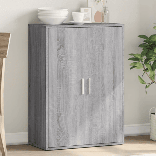vidaXL Aparador 60x31x84 cm derivados de madeira cinzento sonoma