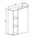 Aparador Donna 1 Puerta 4 Estantes Estilo Nórdico Aparador Donna 1 Puerta 4 Estantes Estilo Nórdico Blanco/ Madera
