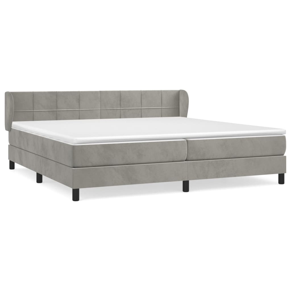 Cama box spring 200x200 Gris