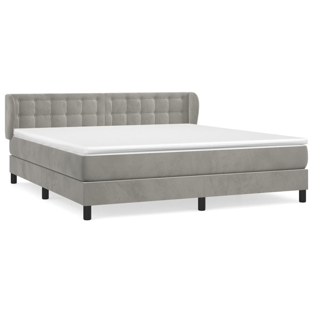 Cama box spring 160x200 Gris