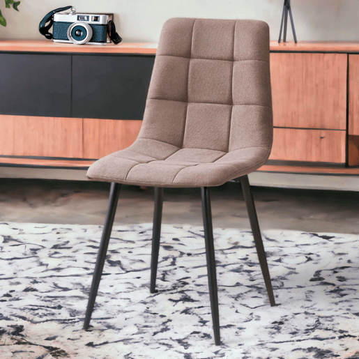 Pacote de 2 cadeiras de jantar estilo contemporâneo Portland em cinza 43x88x48 cm Pacote de 2 cadeiras de jantar estilo contemporâneo Portland em cinza 43x88x48 cm
