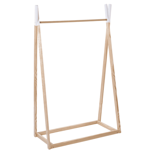 Organizador de Roupas Tipi Infantil Burro Melamina 79x126 cm - Cor Robe e Branco Organizador de Roupas Tipi Infantil Burro Melamina 79x126 cm - Cor Robe e Branco