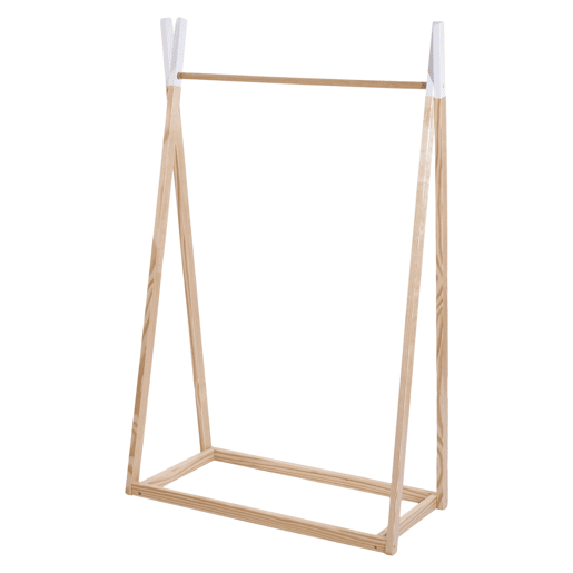 Organizador de Roupas Tipi Infantil Burro Melamina 79x126 cm - Cor Robe e Branco Organizador de Roupas Tipi Infantil Burro Melamina 79x126 cm - Cor Robe e Branco