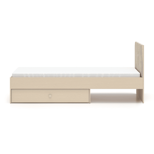 Cama 90x200 estrado gaveta incluída Alycia Bege