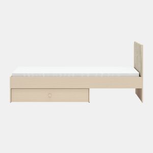 Cama 90x200 estrado gaveta incluída Alycia Bege