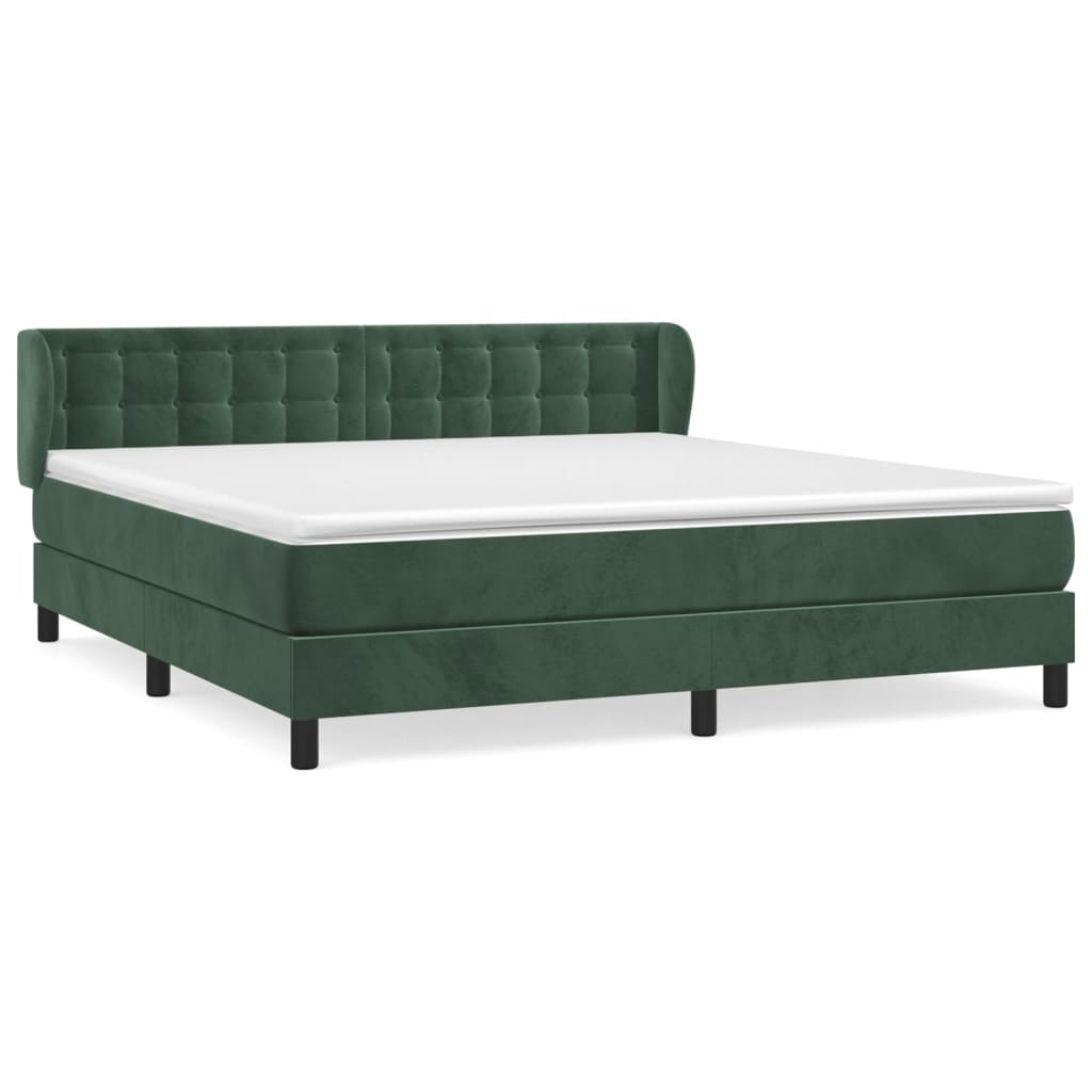 Cama box spring 200x200 Verde