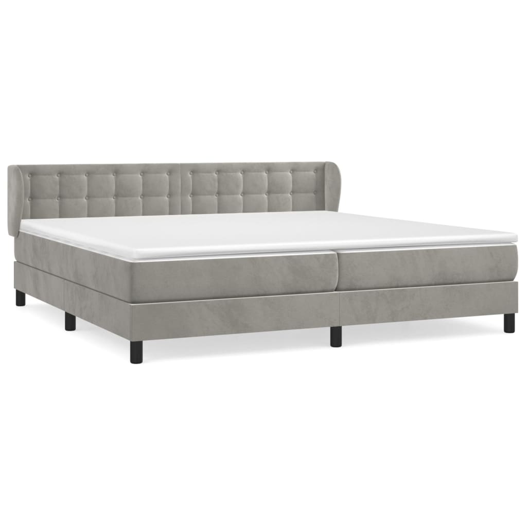 Cama box spring 200x200 Gris