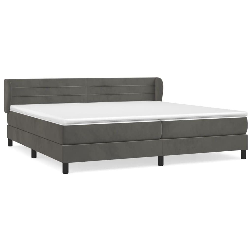 Cama box spring 200x200 Gris Oscuro