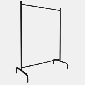 Cabideiro de metal preto 104x137x48 cm