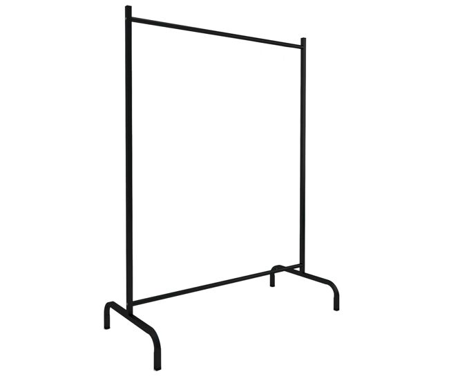 Perchero de burro para ropa en metal color negro 104x137x48 cm