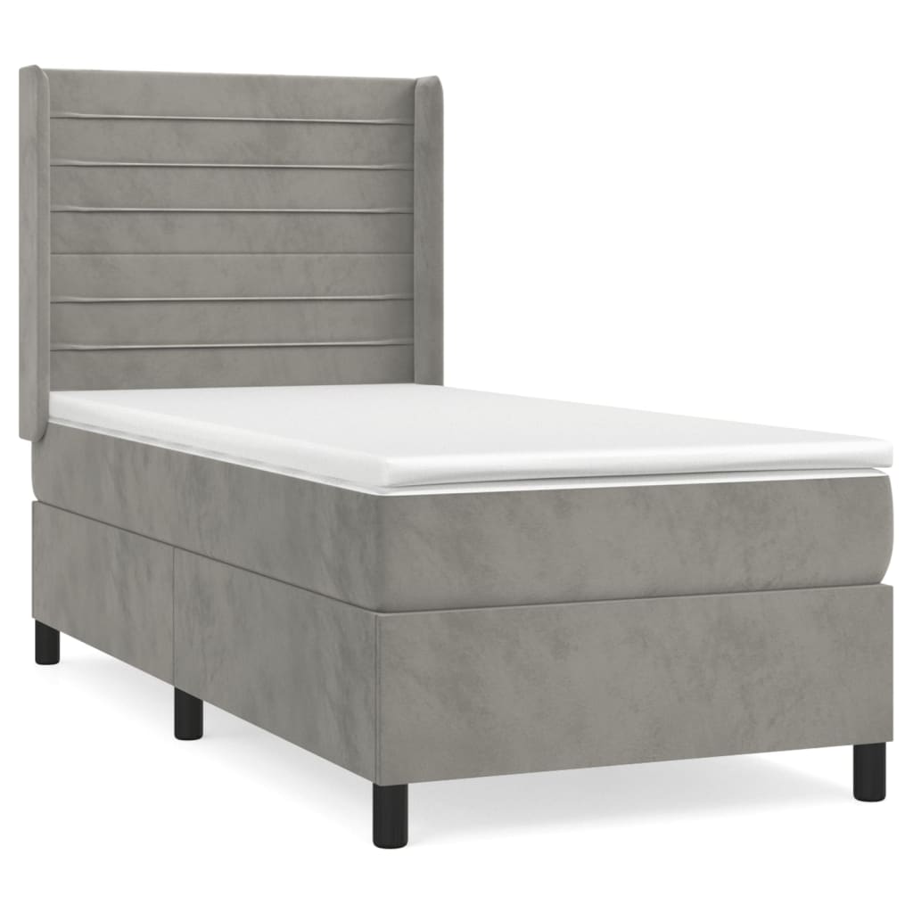 Cama box spring 80x200 Gris