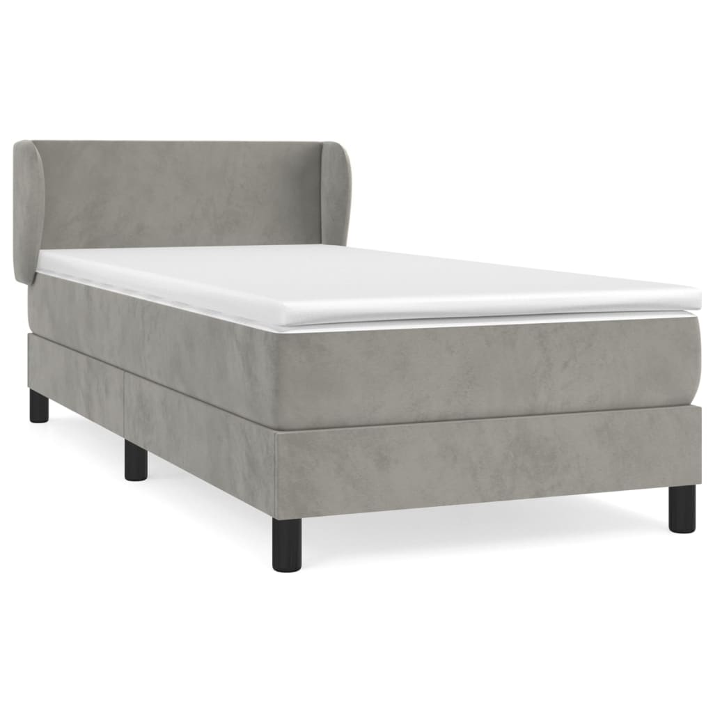 Cama box spring 90x200 Gris