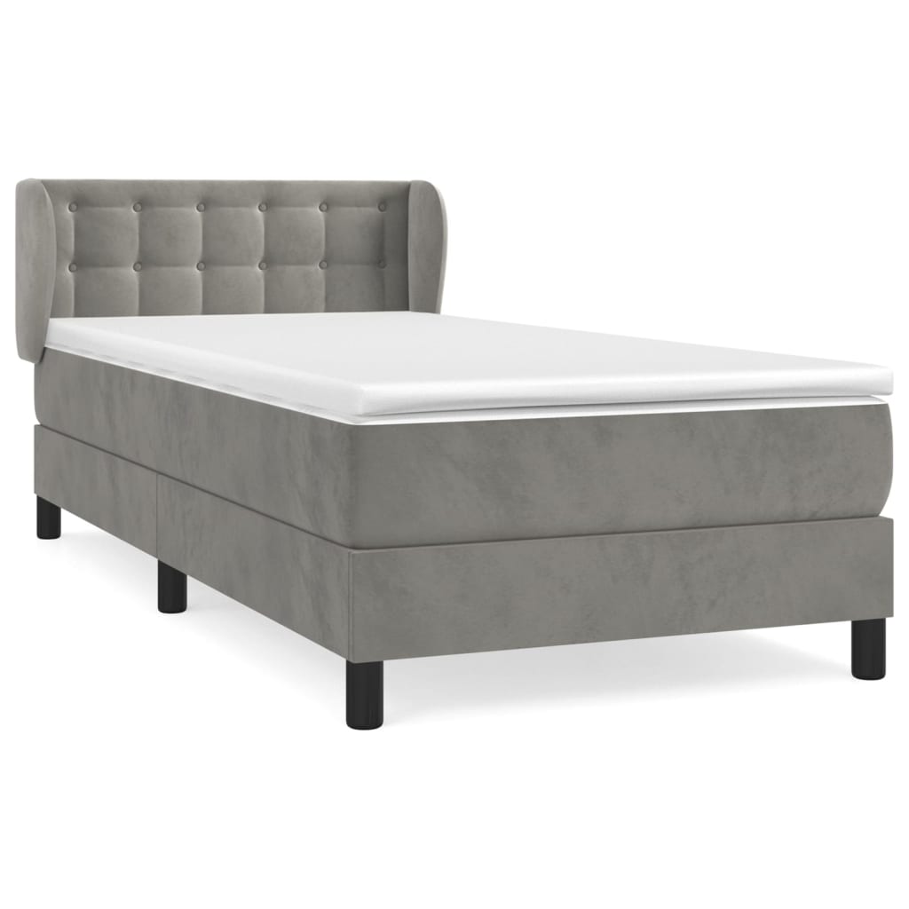 Cama box spring 80x200 Gris