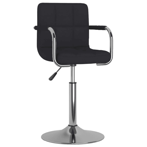 vidaXL Banco de bar tecido preto vidaXL Banco de bar tecido preto