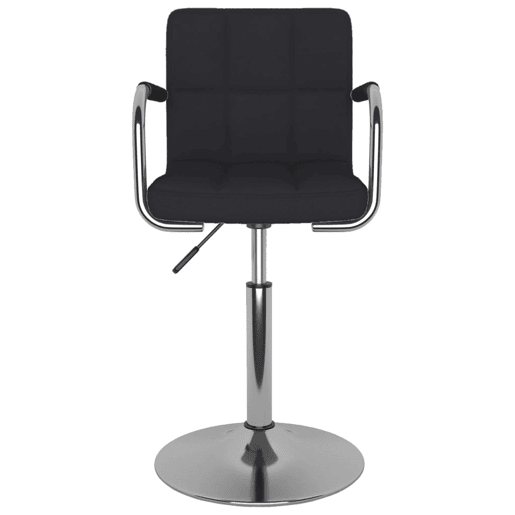 vidaXL Banco de bar tecido preto vidaXL Banco de bar tecido preto