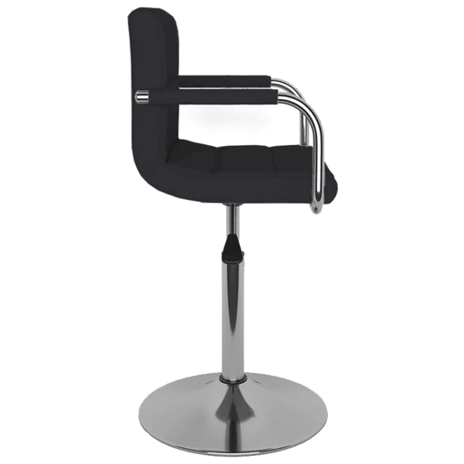 vidaXL Banco de bar tecido preto vidaXL Banco de bar tecido preto