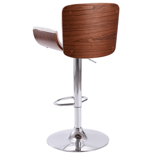 vidaXL Banco de bar couro artificial branco vidaXL Banco de bar couro artificial branco