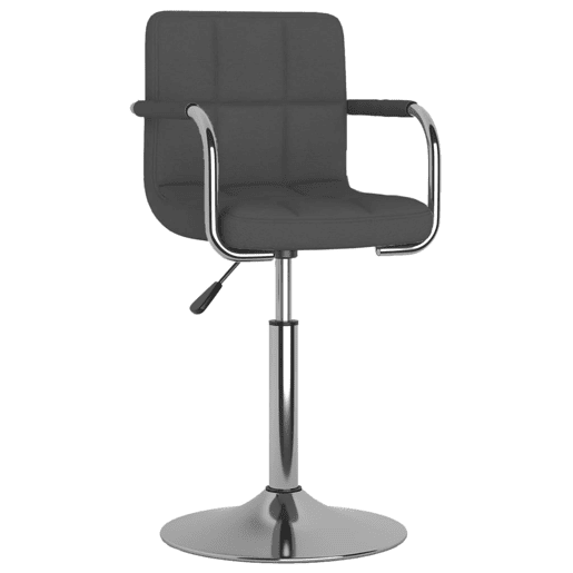 vidaXL Banco de bar tecido cinzento-escuro