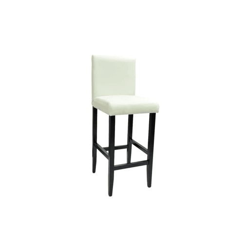 vidaXL Bancos de bar 4 pcs couro artificial branco