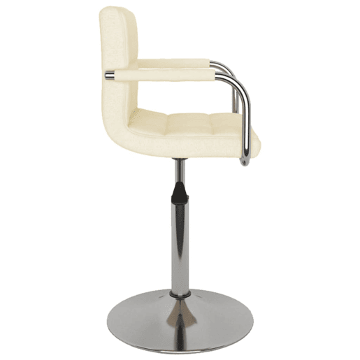 vidaXL Banco de bar tecido cor creme vidaXL Banco de bar tecido cor creme