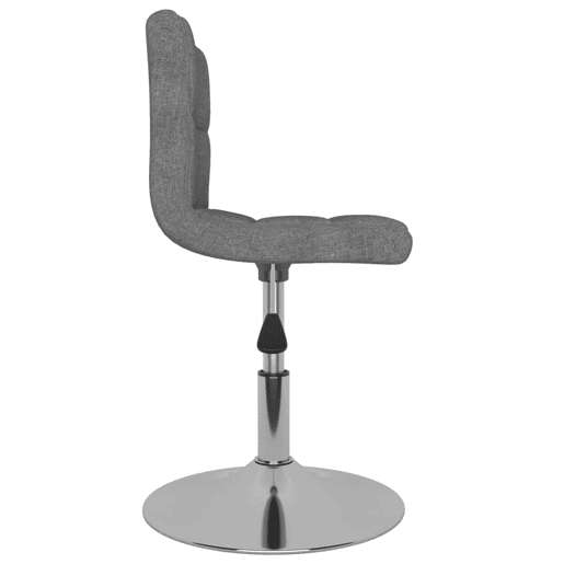 vidaXL Banco de bar giratório tecido cinzento-claro vidaXL Banco de bar giratório tecido cinzento-claro
