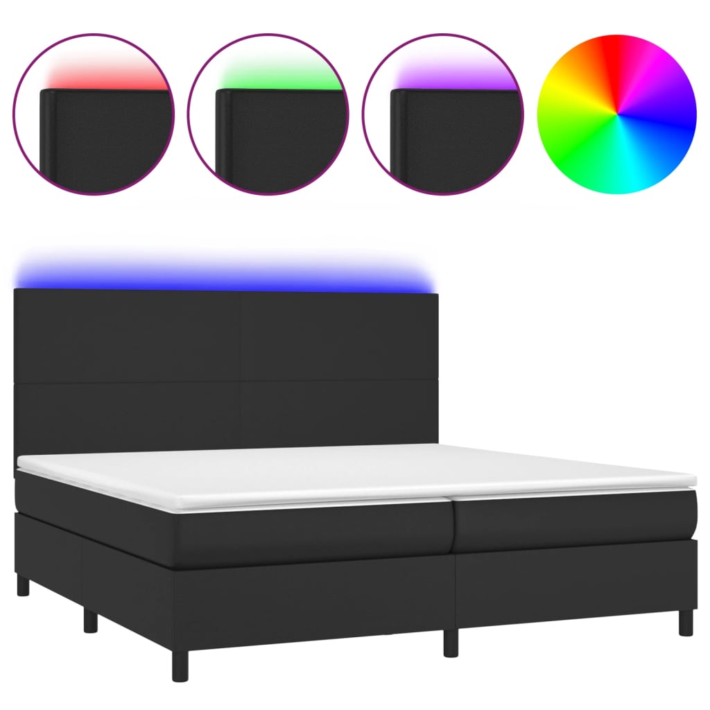 Cama box spring 200x200 Negro