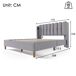 cama juvenil de lino 173x208 cama juvenil de lino 173x208 Gris