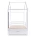 Cama cabaña infantil de madera de pino con 2 cajónes Cama cabaña infantil de madera de pino con 2 cajónes Blanco