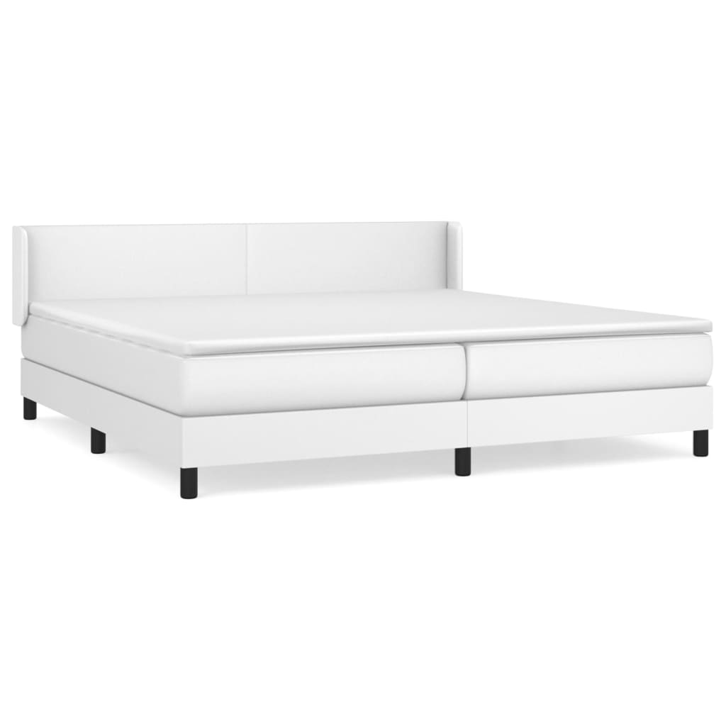 Cama box spring 200x200 Blanco