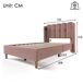 cama juvenil de terciopelo cama juvenil de terciopelo Rosa