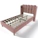 cama juvenil de terciopelo cama juvenil de terciopelo Rosa