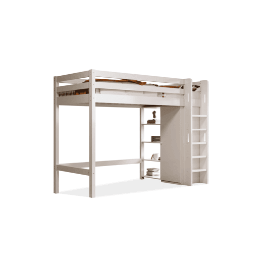 Cama de criança,cama alta de panel de partículas 90x200cm,branco