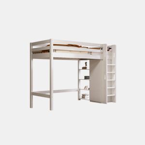 Cama de criança,cama alta de panel de partículas 90x200cm,branco