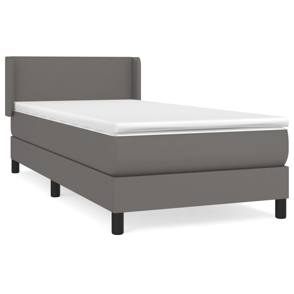 Cama box spring 90x190 Gris Oscuro