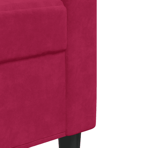 vidaXL Sofá de 2 lugares veludo 120 cm vermelho tinto vidaXL Sofá de 2 lugares veludo 120 cm vermelho tinto